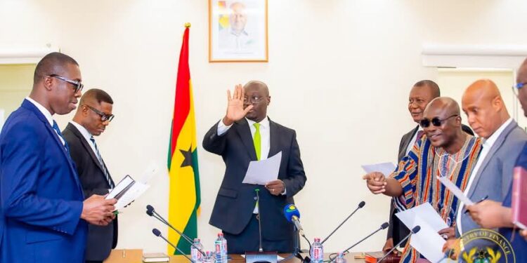 Earlier today Finance Minister Inaugurated the new Governing Board of the Produce Buying Company (PBC)