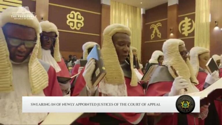 VIDEO: John Mahama swears in 21 as Justices of the Court of Appeal