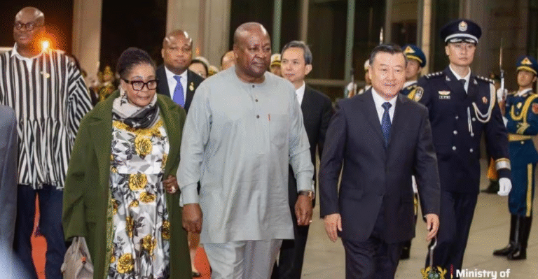 President Mahama arrives in China for Global Leaders’ Meeting on Women