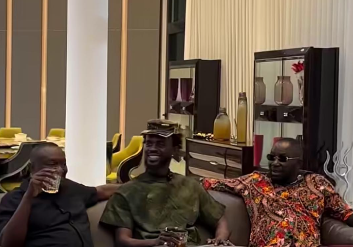 Black Sherif pays courtesy visit to Dr. Osei Kwame Despite & East Legon Exec Club