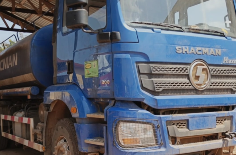 Krachi East: GNFS battles fire with DRIP water tanker