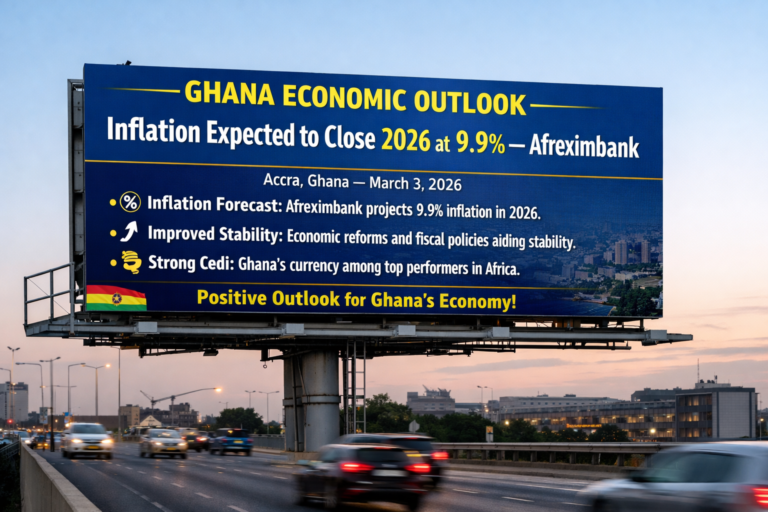 Ghana Economic Outlook: Inflation Expected to Close 2026 at 9.9% — Afreximbank