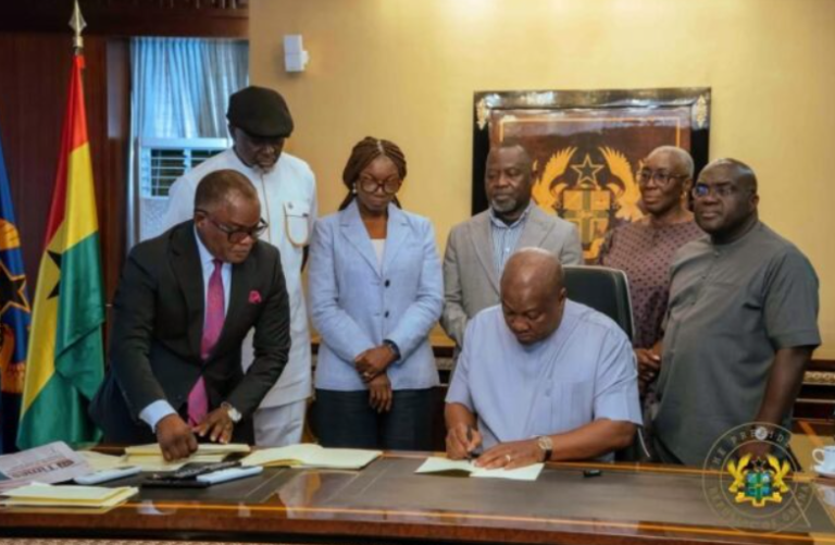 Mahama assents to 5 bills, including key amendments on security, education and finance