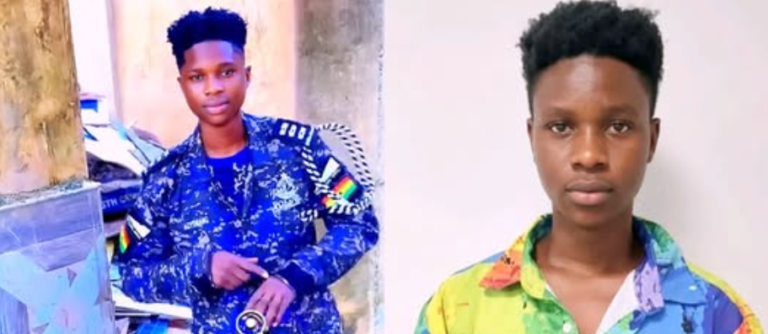 Nigerian Woman Arrested for Wearing Ghana Police Uniform in Viral Videos.